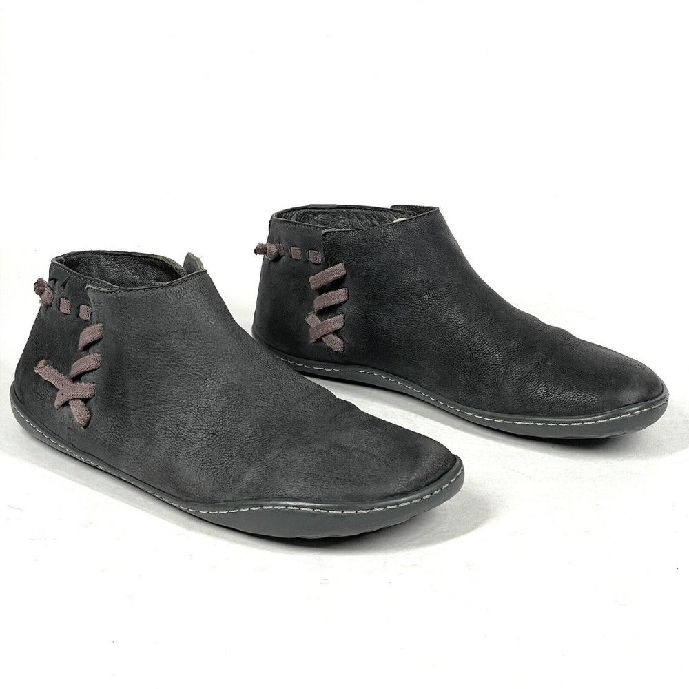 Camper Shoes Women 40 US 9 Peu Cami Grey Bootie Minimalist Barefoot Ankle Boot